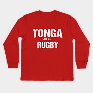 Tonga Rugby Union (The Sea Eagles) Kids Long Sleeve T-Shirt